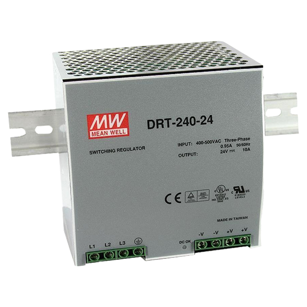 DRT-240-24 New Mean Well AC-DC Industrial DIN Rail Power Supply